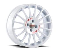 OZ SUPERTURISMO WRC race white + red lettering 7.0Jx16 4x108 ET16