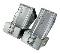p4U AL-KO Unterlegkeile + Halter Paar Hemmschuh verzinkt 1600 kg 120mm breit UK 36 Alko 243.373 244373 244.376 244376