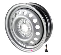 p4U Anhänger Felge Stahlfelge 4 J x 13 100x4 ET30 500KG Tragkraft ML 57 Wohnwagen (+ Snap-In-Ventil)