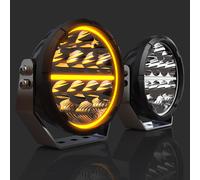 Paar 7"/9" Runde OSRAM LED Zusatzscheinwerfer Spot & Flood für Offroad LKW SUV