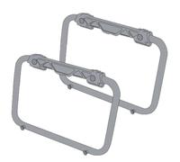Paar Bilder Rohlinge Koffer GIVI PL01CAM für Taschen Monokey / Cam Side