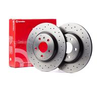 Paar Bremsscheiben Perforiert Brembo X-Tra Line 305mm Punto Evo 1.4 Abarth