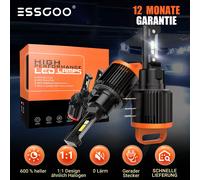 Paar H15 Auto Halogen 100W LED Scheinwerfer 12000LM 6500K Wei Zulassung Lampe