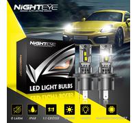 Paar H4 6500K Halogen LED Scheinwerfer Mit Zulassung Fern/Abblendlicht Ersetzen