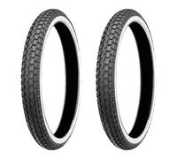 PAAR MOTORRADREIFEN CONTINENTAL 2.75-17 47J KKS10 WW XL + 2.00-19 24B KKS10 WW