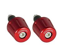 Paar rote Accossato Gegengewichte für Lenker mit Innenloch von 12 mm bis 20 mm für Yamaha Xsr 700 von 2016 bis 2018 (CC 700)