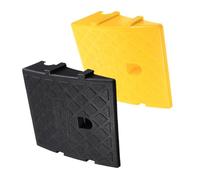 PACKOVE 2stücke Motorradrampe Auffahrrampe Auto Rampen aus Kunststoff Bordsteinrampe für Einfahrten und Gehwege Schwellenrampe Tragbar und Robust