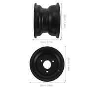 PACKOVE Atv Felge 16x8 7 Zoll 3 loch Go Kart Stahlfelge Ersatzrad für Quad Offroad Fahrzeug