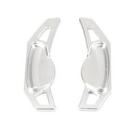 PaCsci Schaltwippen Shift Für Benz Für Smart Für 451 453 Für Fortwo 09-17 Für Forfour 2015-2017 2Pcs Auto Lenkrad Schaltwippen(Silber)
