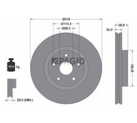 PAGID Bremsscheiben innenbelüftet Ø316mm für Subaru Outback BS Impreza