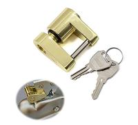 Paidaxin Anhängerkupplung Kupplung Schloss Anhänger Schloss 1/4 Zoll Anhängerschloss Diebstahlschutz Rostfreie Anhängerteile mit 2 Schlüsseln Zinklegierung Geeignet für PKW Geländewagen LKW Wohnmobil