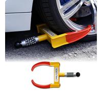 PAJ LOCK - Radkralle - Wegfahrsperre für Autos aller Marken, LKWs, Anhänger, Motorräder, Wohnwagen uvm - anpassbare Diebstahlsicherung - Parkkralle mit Sicherheitsschloss - robuste Parkkralle