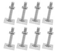 Pamtns 8 Stück T-Nut Adapter Dachbox Nutsteine Set 35 mm Nutsteine Adapter Nutensteine M6 Nutensteine Dachträger T-Nut Adapter Nutsteine Dachträger Dachbox Für Dachträger Träger M6 x 35 mm