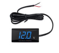 Panelmeter Batterie 12V LED Voltanzeige Voltmeter Erkennung Wasserdicht Motorrad