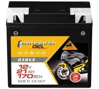 Panther GEL Batterie 12V 21Ah Motorradbatterie 51913 G19 ABS 19Ah