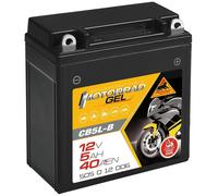 Panther GEL YB5L-B - 12 V / 5 Ah - 40 A/EN - 50512 CB5L-B Motorradbatterie