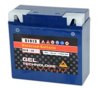 Panther Motorsport GEL 12V 21Ah 300A/EN Motorradbatterie (51913) - Ersatz für 19Ah, 20Ah - Maße (LxBxH) 183x82x171 mm - Wartungsfrei & Rüttelfest
