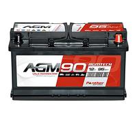 Panther Solarbatterie AGM90 12V 90Ah 900A Auto Versorgung Boot Reha Batterie