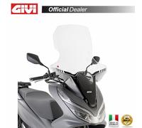 PARABREZZA TRASPARENTE GIVI 1163DT 85X63CM COMPATIBLE MIT HONDA PCX 125 2018-2019 SENZA STAFFE