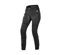 Parado Slim Fit Motorradjeans Damen Lang (schwarz), W32/L34