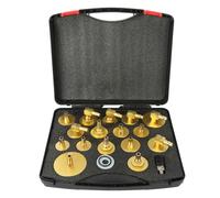 PARAOUTIL 17PCS Bremsenentlüftungsgerät Adapter Set, Hauptbremszylinder-Entlüftungs-Werkzeugsatz für Bremsenentlüfter Auto Bremsenentlüftungsgerät kfz