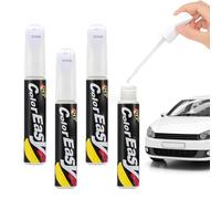 Pardofelis 4 Stück Lackstift Auto Weiß, 12ml Auto Reparatur Lack Auto Pinsel, Auto Kratzer Reparatur Stift, Autokratzer Reparaturmittel Autolack Reparatur für Autos Reparaturwerkzeug