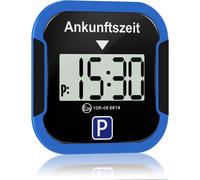 Parkscheibe Elektronisch, Digital, Nachtmodus, Großer Bildschirm, Blau, Auto