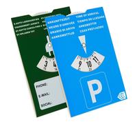 Parkscheibe für EV Parkuhr E-Auto Park Scheibe Uhr Elektroauto Ankunftszeit Set