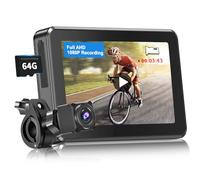 PARKVISION Fahrrad Rückfahrkamera Spiegel Recorder, Rrückfahrkamera Fahrrad mit AHD 1080P 4,3 Zoll Monitor Fahrrad Rückspiegel Kit Fit für die meisten Fahrräder, Inklusive TF 64G Karte