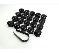 Partsdealers Radmutternabdeckungen für Volvo C30 C70 S40 S60 S80 S90 V50 V60 V70 V90 XC40 XC60 XC70 X90 Schraubenkappen + Verriegelungsabdeckungen 19 mm Set (20 Stück + Werkzeug)