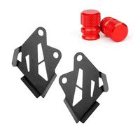 Passend für Loncin VOGE DS900X Valico DS900X 900 DSX 2025 2024 Reifenventilkappen Bremssattel vorne Schutzfolie Abdeckung Motorradständer Motorrad Hebebühne(1set BlackRed)