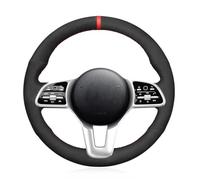 Passend für Mercedes-Benz Sprinter 2018-2023, handgenähter Auto-Lenkradbezug, kratzfester Auto-Lenkradbezug, Leder