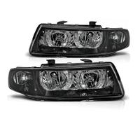 Passend für Seat Leon 1M / Toledo 1M 99-06 Schwarz - Scheinwerfer Angel Eyes