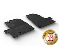 Satz Gummimatten kompatibel mit Ford Tourneo Custom/Passenger 2018- (Automatik) (G Profil 2-teilig + Montage-clips)