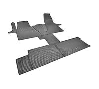 Passgenaue Gummifußmatten fahrzeugspezifisch ideal angepasst geeignet für VW T6.1 Caravelle-Transporter ab 2019-5 Sitze