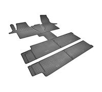 Passgenaue Gummifußmatten fahrzeugspezifisch ideal angepasst geeignet für VW T6.1 Caravelle-Transporter ab 2019-8 Sitze