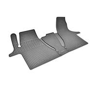 Passgenaue Gummifußmatten fahrzeugspezifisch ideal angepasst geeignet für VW T6.1 Transporter/Caravelle/Multivan ab 2019-2/3 Sitze + Gurtshoner