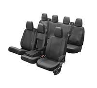 Passgenaue Kunstleder Sitzbezüge VIP geeignet für Ford Transit ab 2014 ideal angepasst 7-Sitzer (1+2+4) Kunstleder