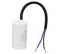 PATIKIL CBB60 Kondensator, 12µF 450V Anlaufkondensator Plastik Motorkondensator Arbeitskondensator mit 2 Draht für Elektromotoren und Pumpen Elektromotor, 35x64mm, Weiß