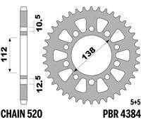 PBR Kettenrad Stahl Standard - 520, 48 Zähne
