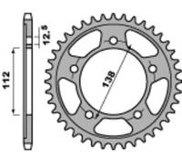 PBR Kettenrad Stahl Standard - 525, 41 Zähne