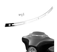 PBYMT Polierter Edelstahl Schlitz Batwing Windschutzscheibenverkleidung Chrom Kompatibel