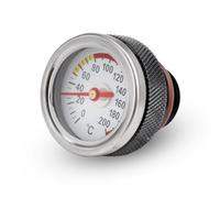 PEILINZE Motorrad-Öltemperaturanzeige, M20 x 1,5, Öltemperaturanzeige, Einfüllkappen für Motorrad, 0-200 ℃ Messgerät, Motorventilkappen