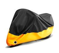 PEJLHK wasserdichte Motorradabdeckung Für H-onda Monkey 125,Outdoor Staubdichte UV-Schutzabdeckung für Motorräder,1PCS,B-Black Orange-L(220 * 90 * 110CM)