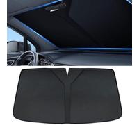 PENGFNB Sonnenschutz Auto für Nissan Primera P12 2002-2007, Faltbarer Windschutzscheibe Frontscheiben-Sonnenschutz UV-Schutz Tragbarer Autofenster Verdunkelung,A/Black-S/140 * 70cm