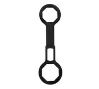 PENIKOKO Motorrad Stoßdämpfer Schlüssel Stahl Gabelkappenschlüssel Präzisionswerkzeug für Federbein Montage und Einstellung zur Verbesserung Fahrkomfort und Handling