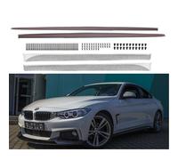 Performance Seitenschweller Ansätze + Folie für BMW 4er F32 / F33 / F36 mit M-Paket in Schwarz Matt mit ABE