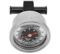 PERSELOSO Manometer für Kraftstoffdruck mit 3/8 Inline Schlauchadapter Öldruckanzeige für Auto und Rennsport zur Genauen Druckkontrolle und Leistungsoptimierung
