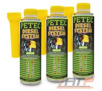 PETEC 3x 300 ml DIESELSYSTEMREINIGER DIESEL SYSTEM REINIGER ADDITIV ZUSATZ