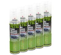 PETEC 71350 Klimaanlagenreiniger 5x 500ml Aktivschaum Zitrus-Schaum Desinfektion